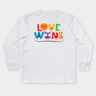 Wins Kids Long Sleeve T-Shirt